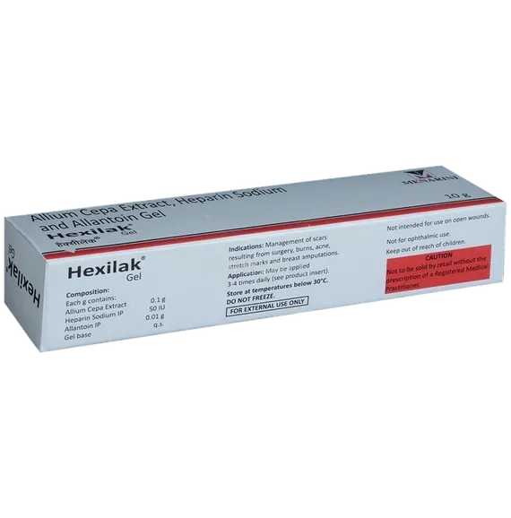 hexilak silicone gel 10 gm